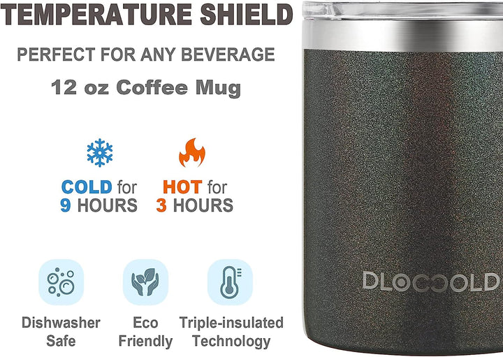 DLOCCOLD Insulated Coffee Mug with Handle 12 oz Stainless Steel Travel  Coffee Cup with Lid Spill Pro…See more DLOCCOLD Insulated Coffee Mug with